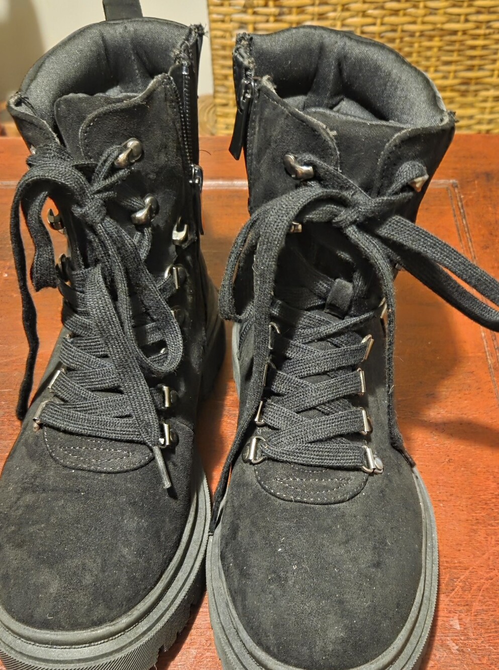 Women's Torrid Lace-Up  Fauc Suede  Boots Size 9 WW